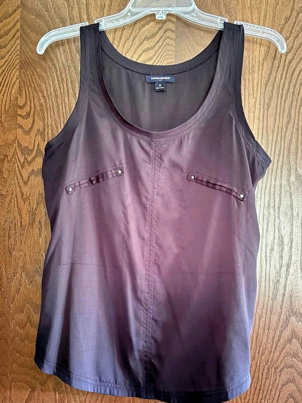 Banana Republic Sleeveless Tank Top in Black Size Medium